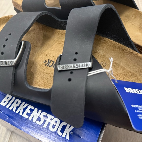New Birkenstock Arizona BS Unisex Sandal Slides W10/M8 Black - Picture 7 of 8